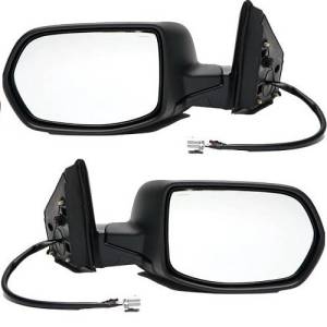 2007, 2008, 2009, 2010, 2011 Honda CR-V Outside Door Mirrors Power Operated Smooth -Driver and Passenger Set New Replacement Electric Side View Mirrors For Outside Door 07, 08, 09, 10, 11 CR-V -Replaces Dealer OEM 76250-SXS-A01, 76200-SWA-A02