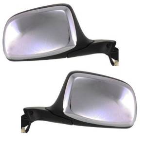 1992-1996 Bronco Side View Door Mirror Power Chrome -Driver and Passenger Set 92, 93, 94, 95, 96 Ford Bronco
