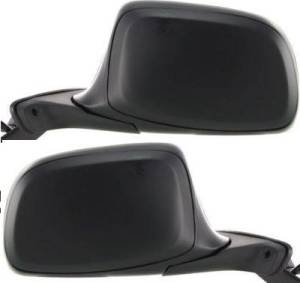 1992-1996 Bronco Outside Door Mirrors Manual Black -Driver and Passenger Set 92, 93, 94, 95, 96 Ford Bronco