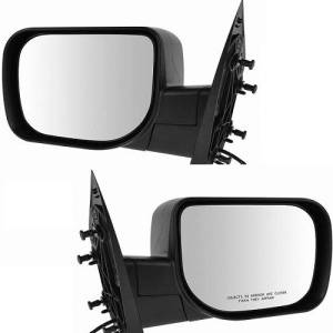 2004-2014 Titan Side View Door Mirror Power Textured -Driver and Passenger Set 04, 05, 06, 07, 08, 09, 10, 11, 12, 13, 14 Nissan Titan