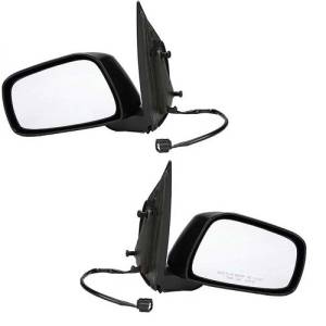 2005, 2006, 2007, 2008, 2009, 2010, 2011, 2012, 2013, 2014, 2015, 2016, 2017 Nissan Frontier Driver and Passenger Set Side Mirrors Power Black Textured Cap New Replacement Electric Side View Mirror For Outside Door -Replaces Dealer OEM 96302-9BC9B, 84702-