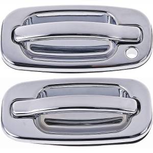 2000*-2006 Tahoe Outside Door Handle Pull Chrome -Driver and Passenger Set Front 00, 01, 02, 03, 04, 05, 06 Chevy Tahoe