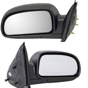 2002-2009 Envoy Outside Door Mirror Manual Operated Textured -Driver and Passenger Set 02, 03, 04, 05, 06, 07, 08, 09 GMC Envoy