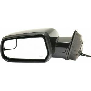 2010-2014 Equinox Side View Door Mirror Power Heat With Spotter Glass Smooth -Left Driver 10, 11, 12, 13, 14 Chevy Equinox