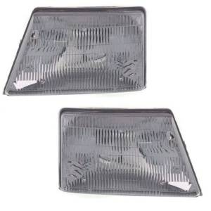 1998, 1999, 2000 Ford Ranger Headlights Brand New Replacement Front Headlamp Lens Cover Assemblies 98, 99, 2000 Ranger Pickup -Replaces Dealer OEM F87Z13008FB, F87Z13008EB