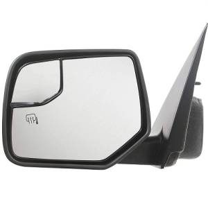 2008, 2009, 2010, 2011 Mariner Side View Door Mirror Power Heat with Blind Spot Glass Textured Mirror Housing -Left Driver Assembly 08, 09, 10, 11 Mercury Mariner New Electric Exterior Rear View Door Mirror -Replaces Dealer OEM AL8Z-17683-CA