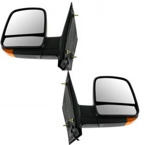 2008, 2009, 10, 11, 12, 13, 14, 15, 2016, 2017 Chevy Express Van Set of Mirrors New Power Heat Side Mirror With Signal For Rear View Outside Door On Chevy Express Van -Replaces Dealer OEM 15227416, 15227440