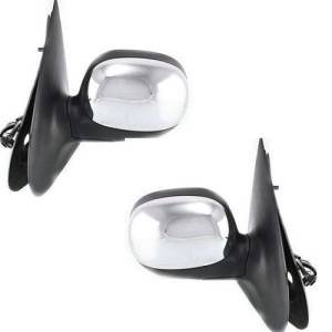 1997, 1998, 1999, 2000, 2001, 2002 Ford Expedition Mirrors New Pair Set Driver and Passenger Side Power Heat Mirrors Chrome For Rear View On Outside Door Of Your Expedition