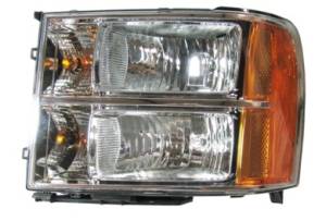 2007*-2014* Sierra Front Headlight Lens Cover Assembly -Left Driver 07*, 08, 09, 10, 11, 12, 13, 14* GMC Sierra