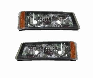 2003-2006 Avalanche Park Turn Signal Lights -Driver and Passenger Set 03, 04, 05, 06 Chevy Avalanche