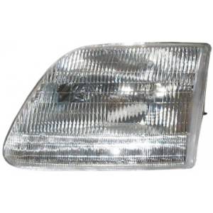 1998, 1999, 2000, 2001, 2002, 2003 Ford F150 Headlight Lens Assembly New Replacement Headlamp Cover Unit 97, 98, 99, 00, 01, 02, 03 F150 Pickup Truck -Replaces Dealer OEM 3L3Z 13008 DA, F85Z 13008 BA