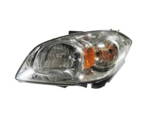 2005-2010 Chevy Cobalt Front Headlight Lens Cover Assembly with Smoked Lens -Left Driver 05, 06, 07, 08, 09, 10 Chevy Cobalt