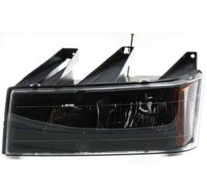 2004-2012 Canyon Front Headlight Lens Cover Assembly Black Bezel -Left Driver 04, 05, 06, 07, 08, 07, 08, 09, 10, 11, 12 GMC Canyon