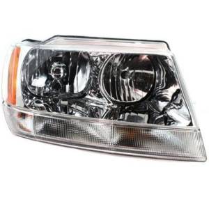 1999-2004 Grand Cherokee Limited Headlight Lens Cover Assembly -Right Passenger 99, 00, 01, 02, 03, 04 Jeep Grand Cherokee