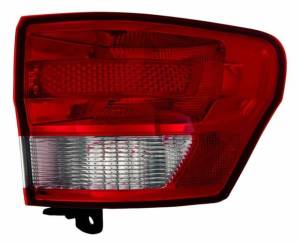 2011, 2012, 2013 Jeep Grand Cherokee Tail Light Assembly New Replacement Passenger Side Rear Brake Light Lens Cover With Sockets For 11, 12, 13 Grand Cherokee -Replaces Dealer OEM 55079420AG