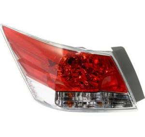 2008, 2009, 2010, 2011, 2012 Honda Accord Tail Light Lens Assembly New Driver Side Brake Lamp Lens Replacement Rear Stop Light Lens Cover 08, 09, 10, 11, 12 Accord Sedan -Replaces Dealer OEM 33550-TA0-A01