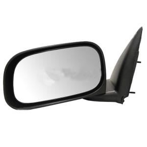 2005-2011 Dakota Side View Door Mirror 6X9 Manual -Left Driver 05, 06, 07, 08, 09, 10, 11 Dodge Dakota Pickup Mirror Assembly New Replacement With 6x9 Mirror Head -Replaces Dealer OEM 55077621AD, 55112641AD