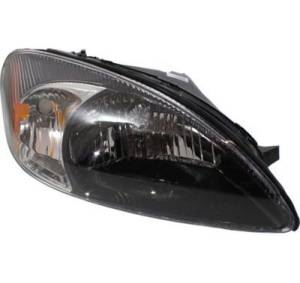 2000, 2001, 02, 03, 04, 05, 2006, 2007 Taurus Front Headlight Lens Cover Assembly Black Bezel -Right Passenger Ford Taurus Stock Headlight Replacement Smoked Style -Replaces Dealer OEM 3F1Z 13008 AA
