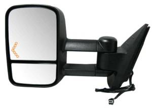 2007-2013 Avalanche Extendable Tow Mirror With Turn Signal -L Driver 07, 08, 09, 10, 11, 12, 13 Chevy Avalanche