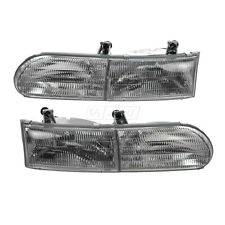 1992 1993 1994 1995 Taurus Front Headlight Lens Cover Assemblies -Driver and Passenger Set 92, 93, 94, 95 Ford Taurus Complete Replacement Headlight Set -Replaces Dealer OEM F2DZ13008B