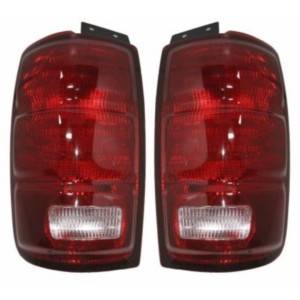 1997-2002 Expedition Rear Tail Light Brake Lamps -Driver and Passenger Set 97, 98, 99, 00, 01, 02 Ford Expedition New Replacement Stop Lamp Rear Brake Lens Cover -OEM F75Z13405AC, F75Z13404AC