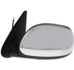 2004, 2005, 2006 Toyota Tundra SR5 Mirror New Replacement Chrome Driver Side Electric Mirror For Rear View Outside Door 04, 05, 06 Tundra SR5 Double Cab -Replaces Dealer OEM 87940-0C150