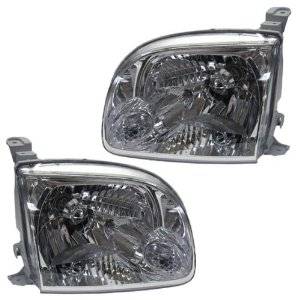 2005-2006 Tundra Double Cab Front Headlight Lens Cover Assemblies -Driver and Passenger Set 05, 06 Toyota Tundra