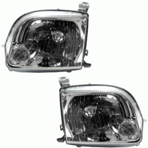 2005-2006 Tundra Front Headlight Lens Cover Assemblies -Driver and Passenger Set 05, 06 Toyota Tundra