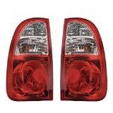 2005, 2006 Toyota Tundra Tail Lamps New Replacement Brake Lights Stock Rear Lens Covers With Sockets and Wiring For 05, 06 Tundra Pickup Truck -Replaces Dealer OEM 81560-0C060, 81550-0C060