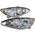 2005-2006 Camry LE XLE Front Headlight -Driver and Passenger Set 05, 06 Toyota Camry USA Built -Chrome Trim