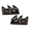 2004, 2005, 2006, 2007, 2008, 2009, 2010, 2011, 2012 Chevy Colorado Pickup Front Headlamp Lens Covers