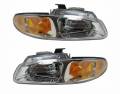 Town And Country - Lights - Headlight - Chrysler -# - 1996-1997 Town & Country Headlights Without Quad -Driver and Passenger Set