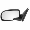 Black Textured Yukon Mirror with Manual Operated Glass