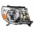 2005, 2006, 2007, 2008, 2009, 2010, 2011 Toyota Tacoma Headlight Assembly New Replacement Stock Headlamp Lens Cover With Chrome Bezel For Your 05, 06, 07, 08, 09, 10, 11 Tacoma