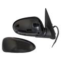 2000, 2001, 2002, 2003 Nissan Maxima Rear View Door Mirror With Smooth Black Paintable Cover