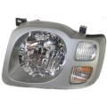 2002-2004 Nissan Xterra SE Headlight Silver 2002, 2003, 2004 Includes Integrated Signal Side Lamp