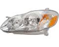 2003-2004* Corolla Front Headlight with Clear Lens Cover -Left Driver