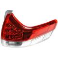 2011, 2012, 2013, 2014 Toyota Sienna Rear Tail Light -Right Passenger Red Lens 11, 12, 13, 14 Sienna tail light lens cover assembly replacement rear taillight -Replaces Dealer OEM 81550-08030