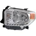2014-2017 Tundra Front Headlight Without Leveling Chrome -L Driver 14, 15, 16, 17 Toyota Tundra