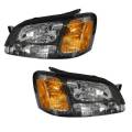 2000-2004 Outback Front Headlight Lens Cover Assemblies -Driver and Passenger Set 00, 01, 02, 03, 04 Subaru Outback