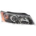 2006, 2007, 2008 Hyundai Sonata Headlight Assembly New Replacement Headlamp Lens Cover With Integrated Side Light 06, 07, 08 Sonata -Replaces Dealer OEM 92102-0A000