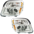 2010-2014 Terrain Front Headlight Lens Cover Assemblies -Driver and Passenger Set 10, 11, 12, 13, 14 GMC Terrain -Replaces Dealer OEM Number 22915380, 22915381