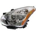 2011-2012 Nissan Rogue Halogen Headlight With Ribbed Lines On Signal Lamp