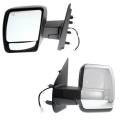 2012, 2013, 2014, 2015, 2016, 2017, 2018, 2019, 2020, 2021 Nissan NV 1500, 2500, 3500 Set of Side Mirrors with Dual Glass New Pair of Power Operated and Heated with Chrome Cap Mirror Glass Nissan NV Cargo Van -Replaces Dealer OEM 963021PA9E, 963011PA9E