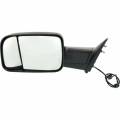 2012*-2018 Ram Tow Style Flip-up Manual Mirror w/Temp Sensor -Left Driver