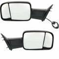 12* 13 14 15 16 17 18 Ram Truck Side Door Mirrors Flip-up Tow Style Set Driver and Passenger