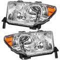 2007-2013 Tundra Front Headlight Lens Cover Assemblies -Driver and Passenger Set 07, 08, 09, 10, 11, 12, 13 Toyota Tundra