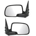 02 Chevy Avalanche Outside Door Mirrors Power Chrome -Driver and Passenger Set