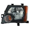 2005-2015 Xterra Front Headlight Lens Cover Assembly Black -Left Driver
