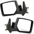 2007-2017 Patriot Side View Door Mirrors Manual Operated Textured -Driver and Passenger Set